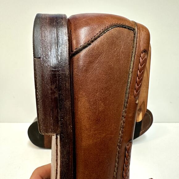VGUC Rancourt & Co x FootJoy Tassel Loafer Moccasin Brown Made in Maine USA 11 D main image 2